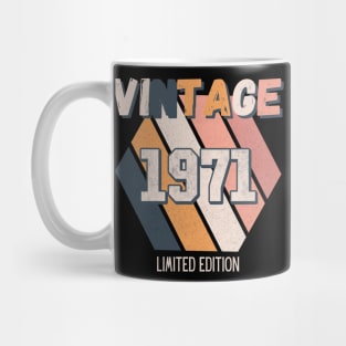 Vintage Since 1971 Birthday Retro Fun Mug